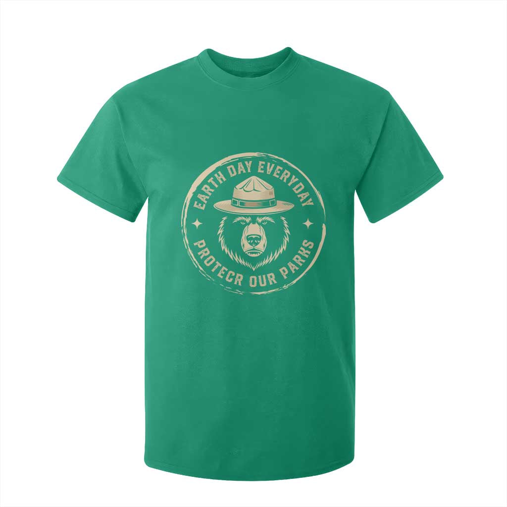 Earth Day Protect Our Parks T Shirt For Kid Vintage Retro Bear
