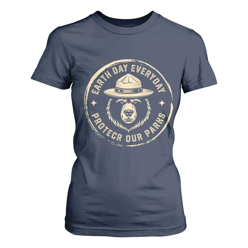 Earth Day Protect Our Parks T Shirt For Women Vintage Retro Bear