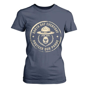 Earth Day Protect Our Parks T Shirt For Women Vintage Retro Bear