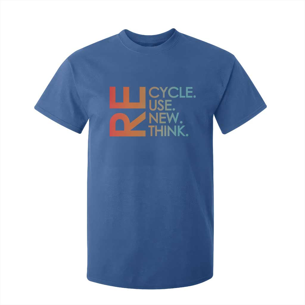 Environmental Activism T Shirt For Kid Recycle Reuse Renew Rethink Earth Day