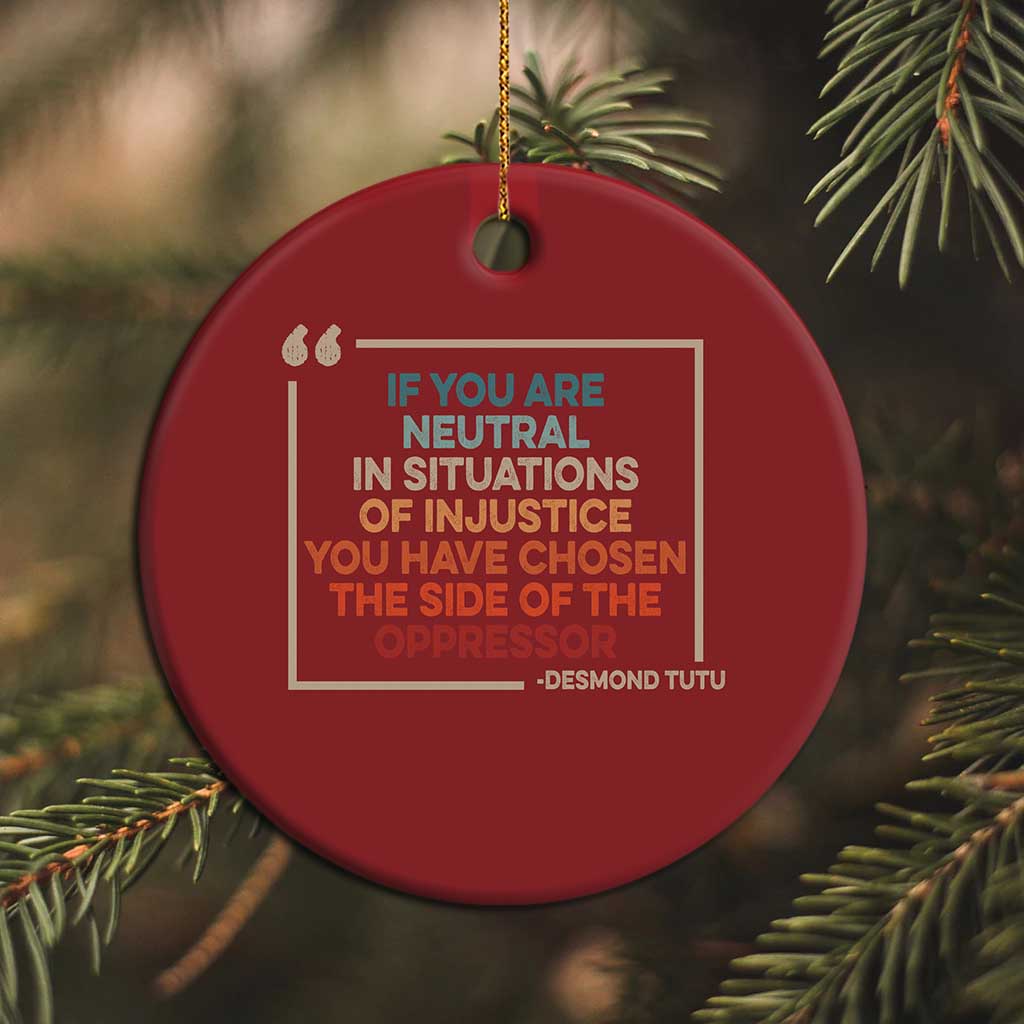 Human Rights Christmas Ornament Feminist Equal Rights Social Justice - African Pride