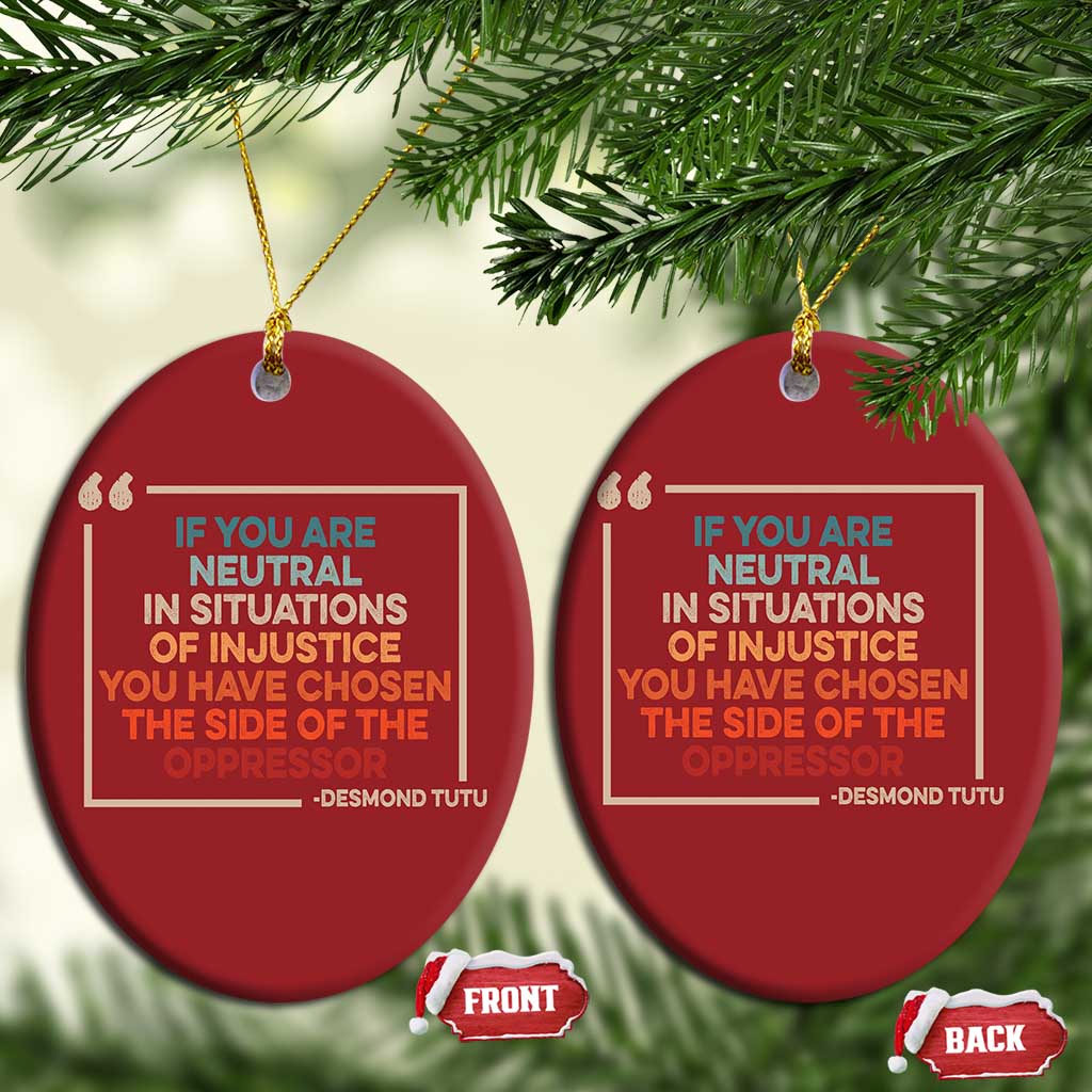 Human Rights Christmas Ornament Feminist Equal Rights Social Justice - African Pride