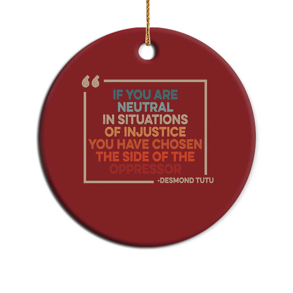 Human Rights Christmas Ornament Feminist Equal Rights Social Justice - African Pride