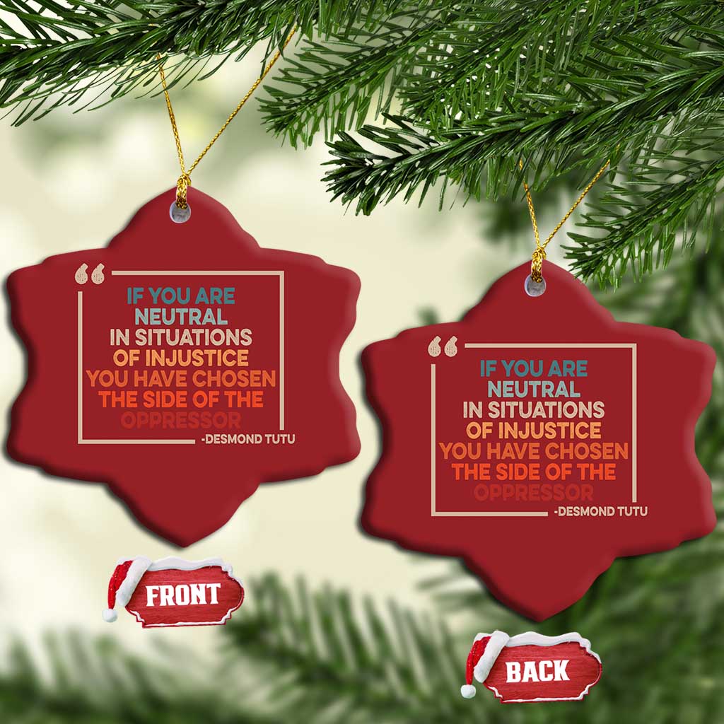 Human Rights Christmas Ornament Feminist Equal Rights Social Justice - African Pride