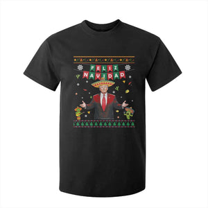 Mexico Christmas Trump T Shirt For Kid Feliz Navidad Xmas Funny Trump Santa Ugly Christmas - African Pride