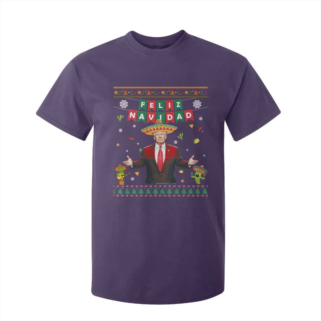 Mexico Christmas Trump T Shirt For Kid Feliz Navidad Xmas Funny Trump Santa Ugly Christmas - African Pride