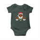 Funny Christmas Santa Baby Onesie Black Hip Hop Santa African American Santa Rapper Fan