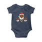Funny Christmas Santa Baby Onesie Black Hip Hop Santa African American Santa Rapper Fan