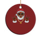 Funny Santa Christmas Ornament Black Hip Hop Santa African American Santa Rapper Fan