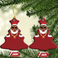 Funny Santa Christmas Ornament Black Hip Hop Santa African American Santa Rapper Fan