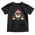 Funny Christmas Santa Toddler T Shirt Black Hip Hop Santa African American Santa Rapper Fan