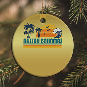 Vintage Nassau Christmas Ornament Bahamas Vacation Beach Summer Retro Sunset - African Pride