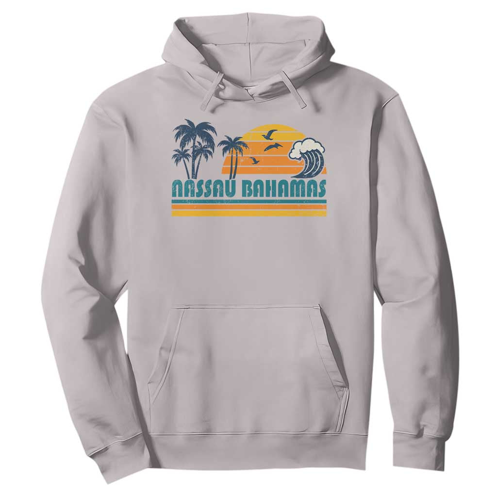 Vintage Nassau Hoodie Bahamas Vacation Beach Summer Retro Sunset - African Pride