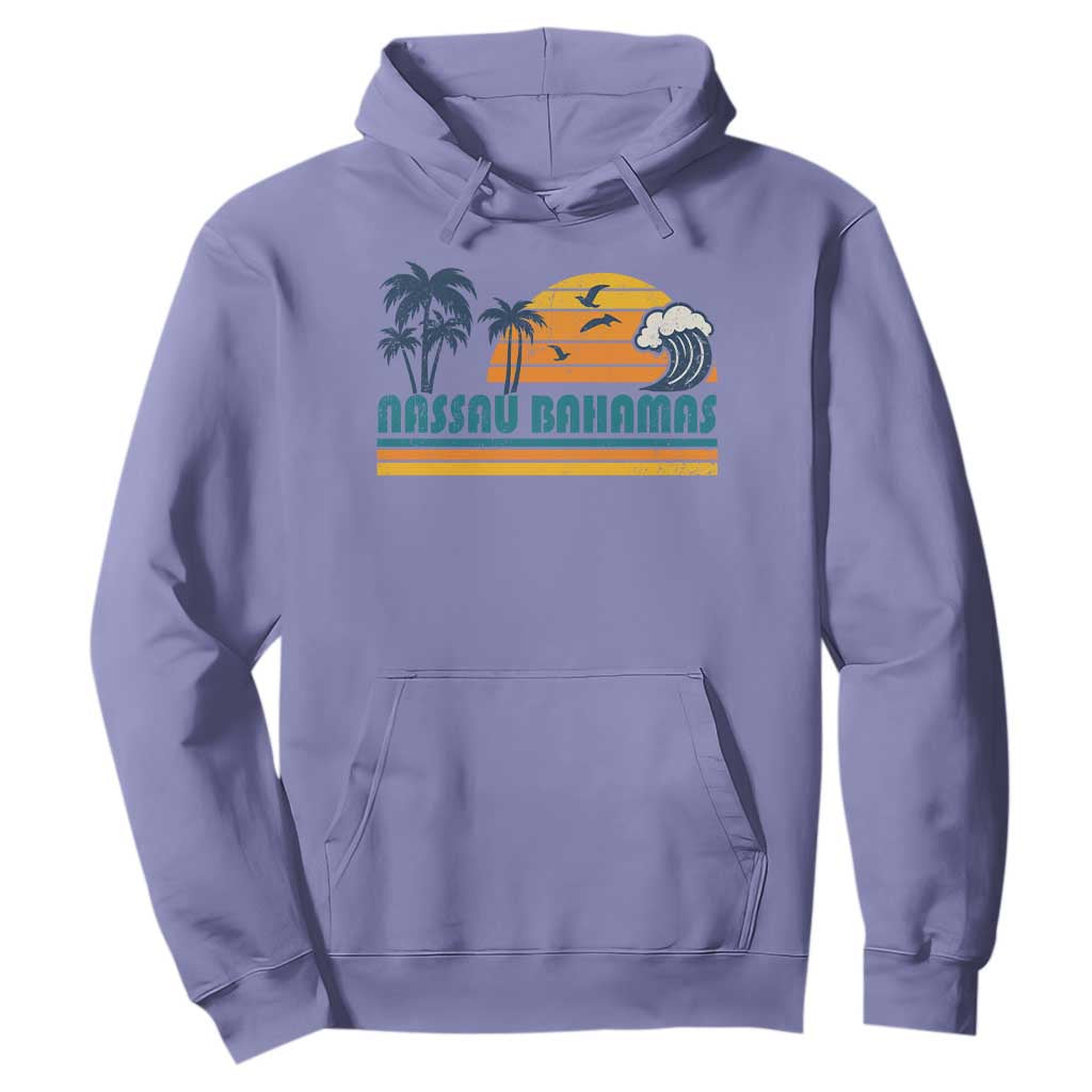 Vintage Nassau Hoodie Bahamas Vacation Beach Summer Retro Sunset - African Pride