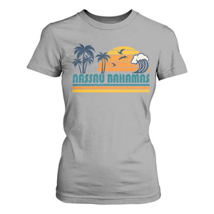 Vintage Nassau T Shirt For Women Bahamas Vacation Beach Summer Retro Sunset - African Pride