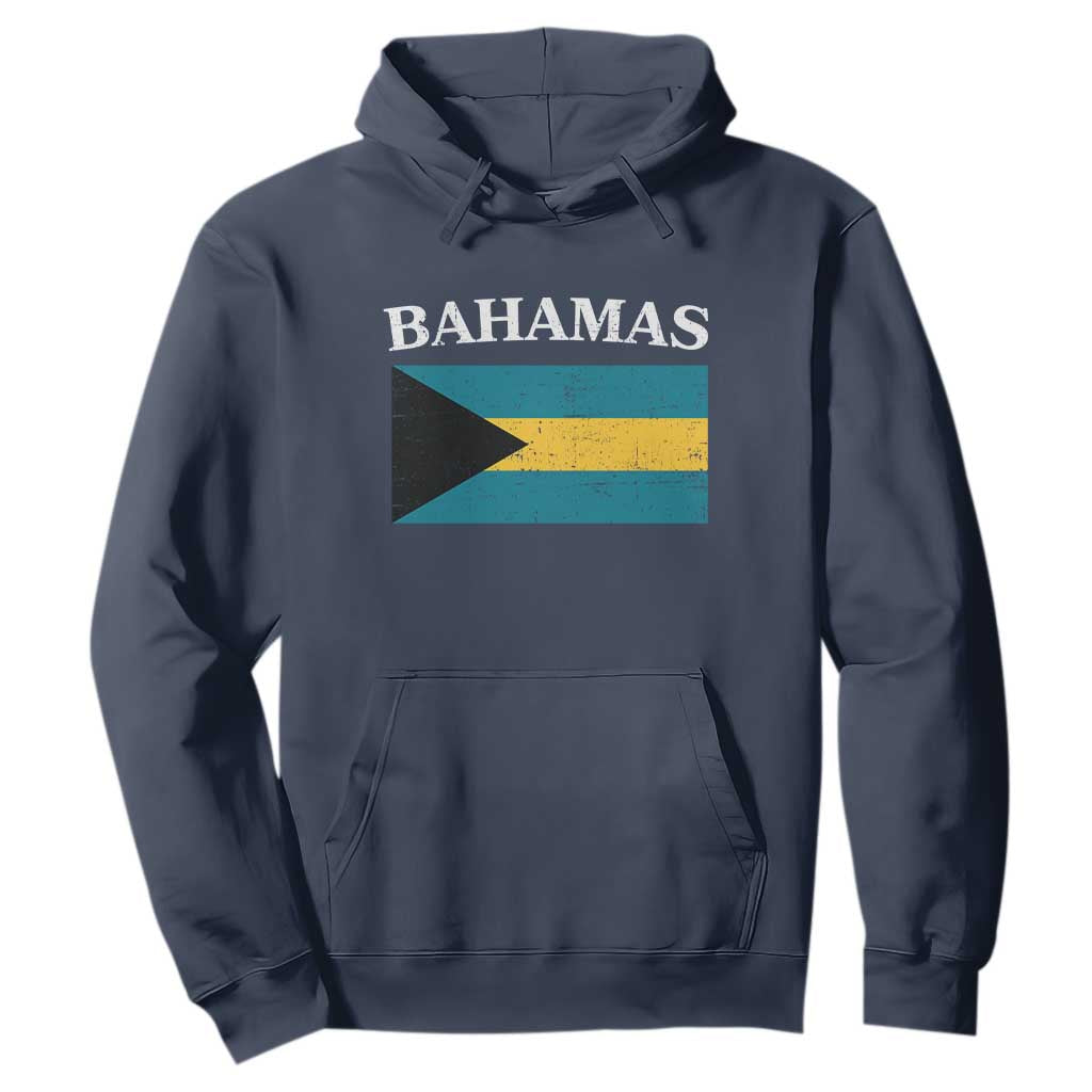 Bahamas Flag Hoodie Retro Vintage Bahamian Gifts - African Pride