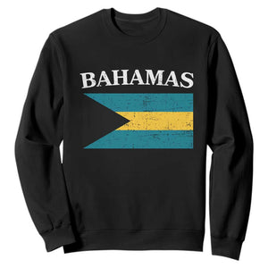 Bahamas Flag Sweatshirt Retro Vintage Bahamian Gifts - African Pride