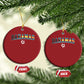Bahamas Flag Christmas Ornament Caribbean Hibiscus Flower Beach Summer Vacation - African Pride