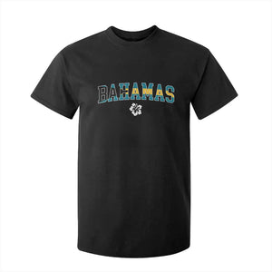 Bahamas Flag T Shirt For Kid Caribbean Hibiscus Flower Beach Summer Vacation - African Pride