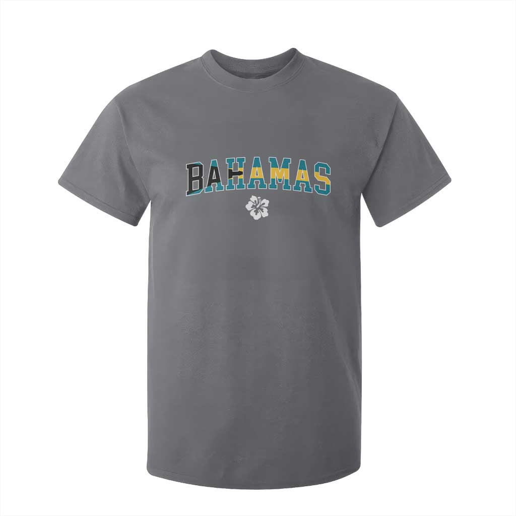 Bahamas Flag T Shirt For Kid Caribbean Hibiscus Flower Beach Summer Vacation - African Pride