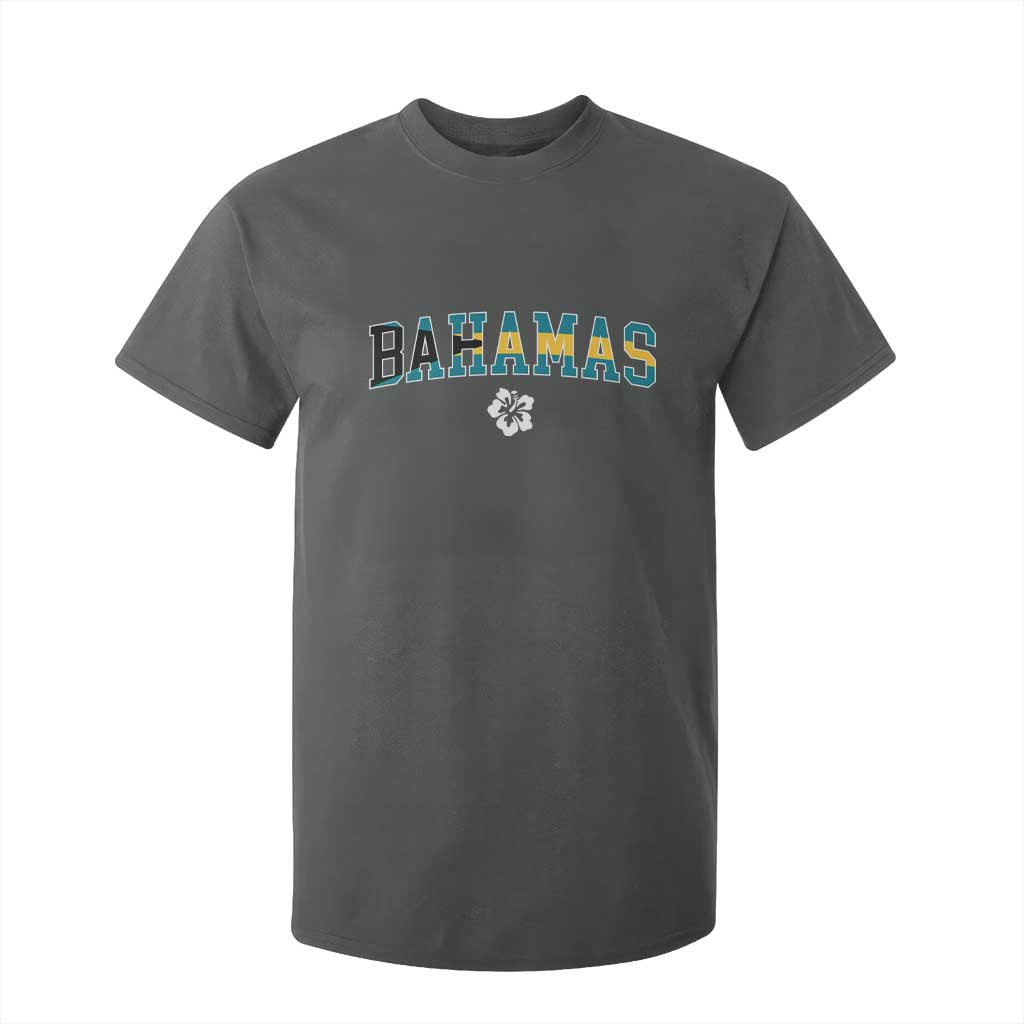 Bahamas Flag T Shirt For Kid Caribbean Hibiscus Flower Beach Summer Vacation - African Pride