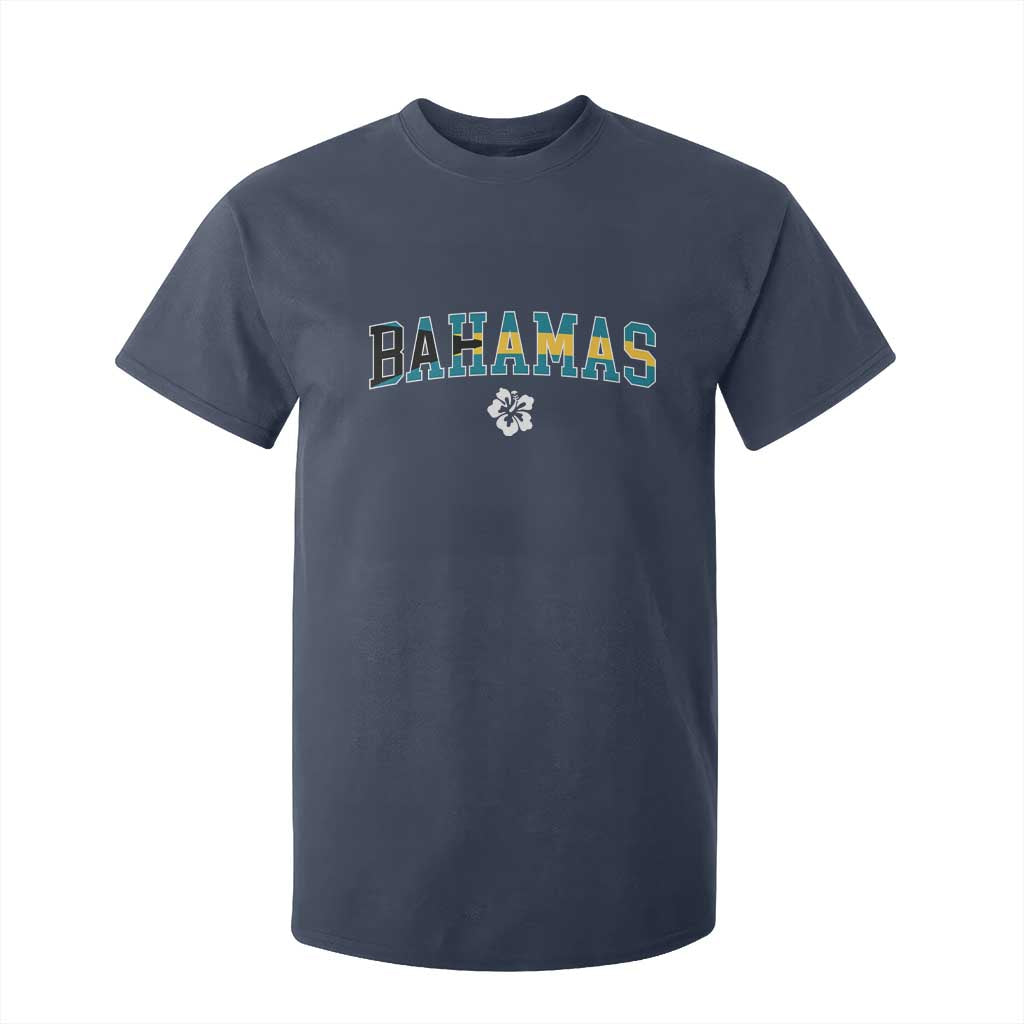 Bahamas Flag T Shirt For Kid Caribbean Hibiscus Flower Beach Summer Vacation - African Pride