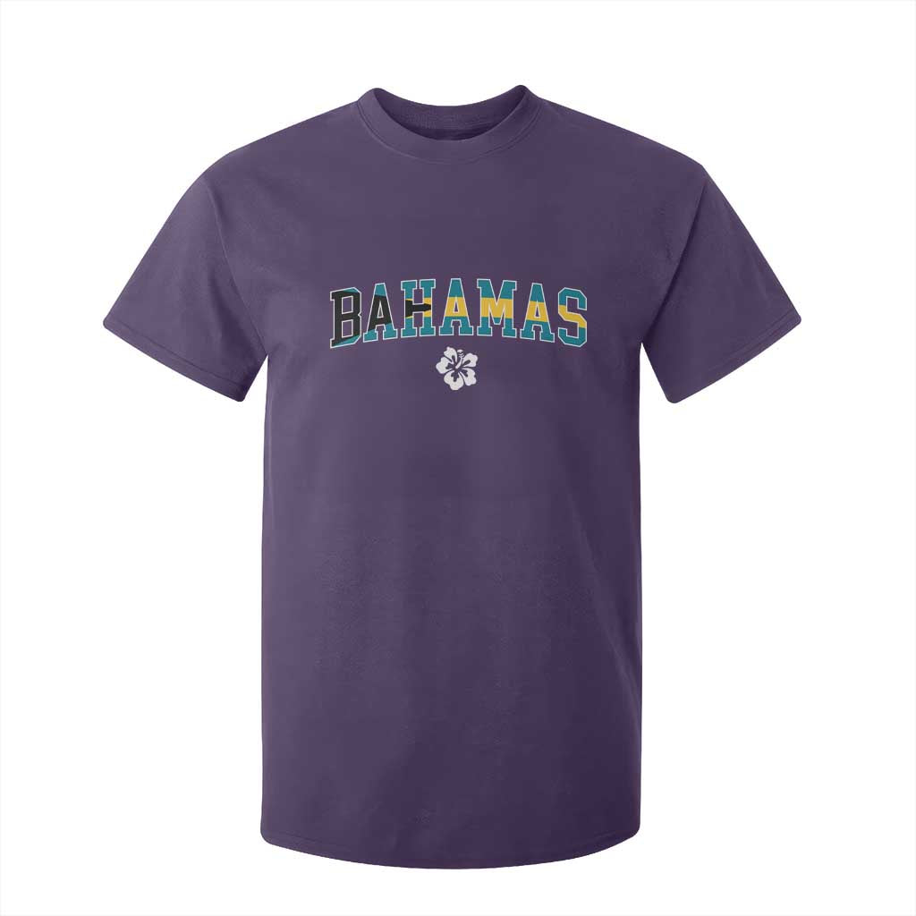 Bahamas Flag T Shirt For Kid Caribbean Hibiscus Flower Beach Summer Vacation - African Pride