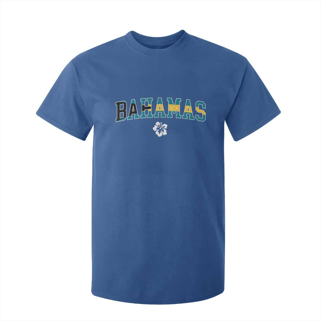 Bahamas Flag T Shirt For Kid Caribbean Hibiscus Flower Beach Summer Vacation - African Pride