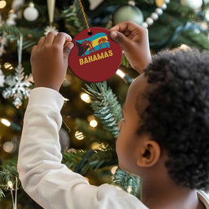 Bahamas Flag Christmas Ornament Tropical Island Palm Trees Bahamian Gifts - African Pride