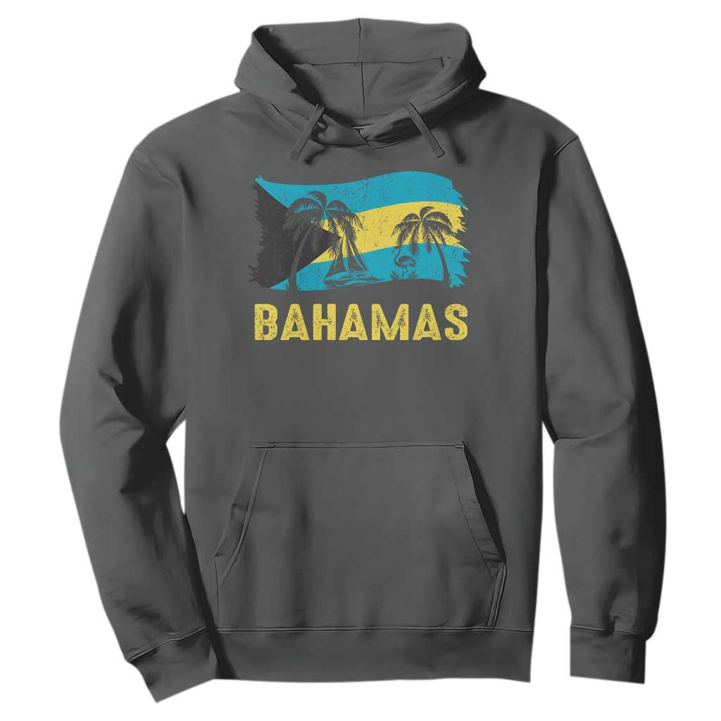 Bahamas Flag Hoodie Tropical Island Palm Trees Bahamian Gifts - African Pride