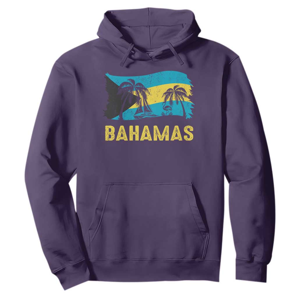 Bahamas Flag Hoodie Tropical Island Palm Trees Bahamian Gifts - African Pride