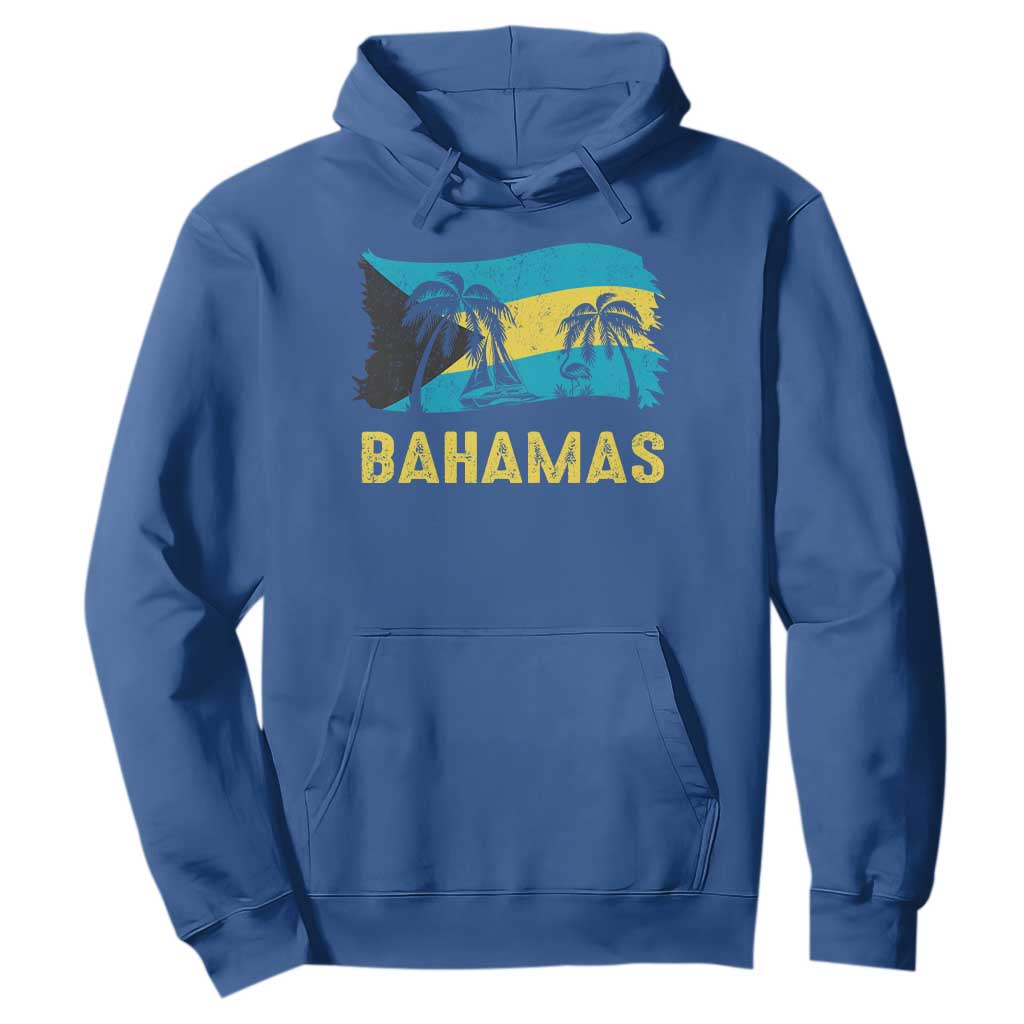 Bahamas Flag Hoodie Tropical Island Palm Trees Bahamian Gifts - African Pride