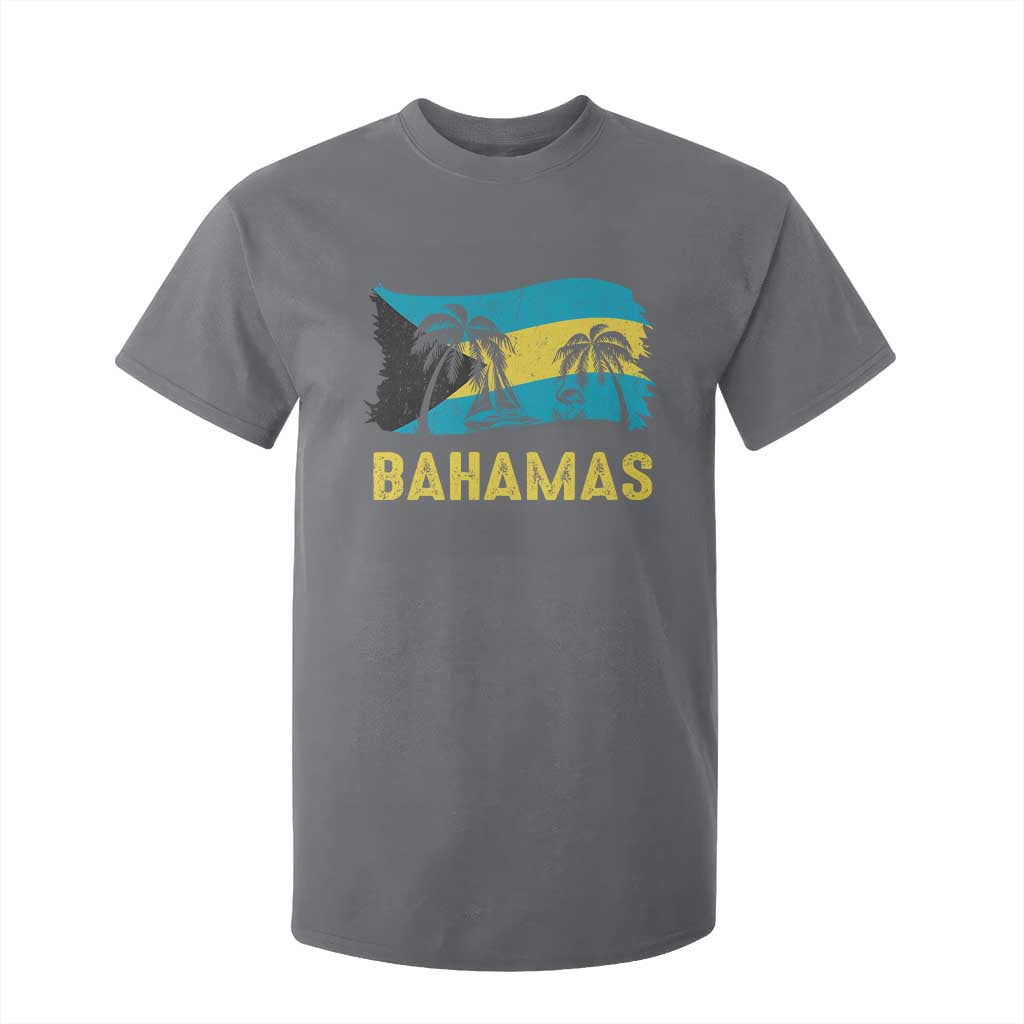 Bahamas Flag T Shirt For Kid Tropical Island Palm Trees Bahamian Gifts - African Pride
