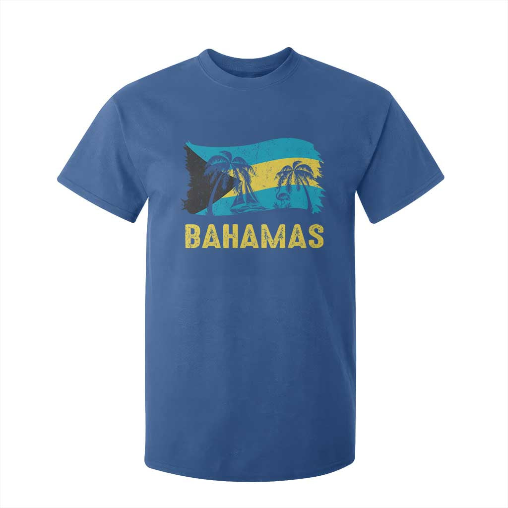 Bahamas Flag T Shirt For Kid Tropical Island Palm Trees Bahamian Gifts - African Pride