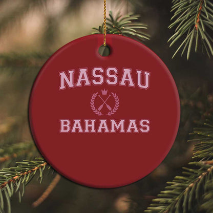 Nassau Souvenir Christmas Ornament Bahamas Rowing Summer Vacation Girls Trip - African Pride