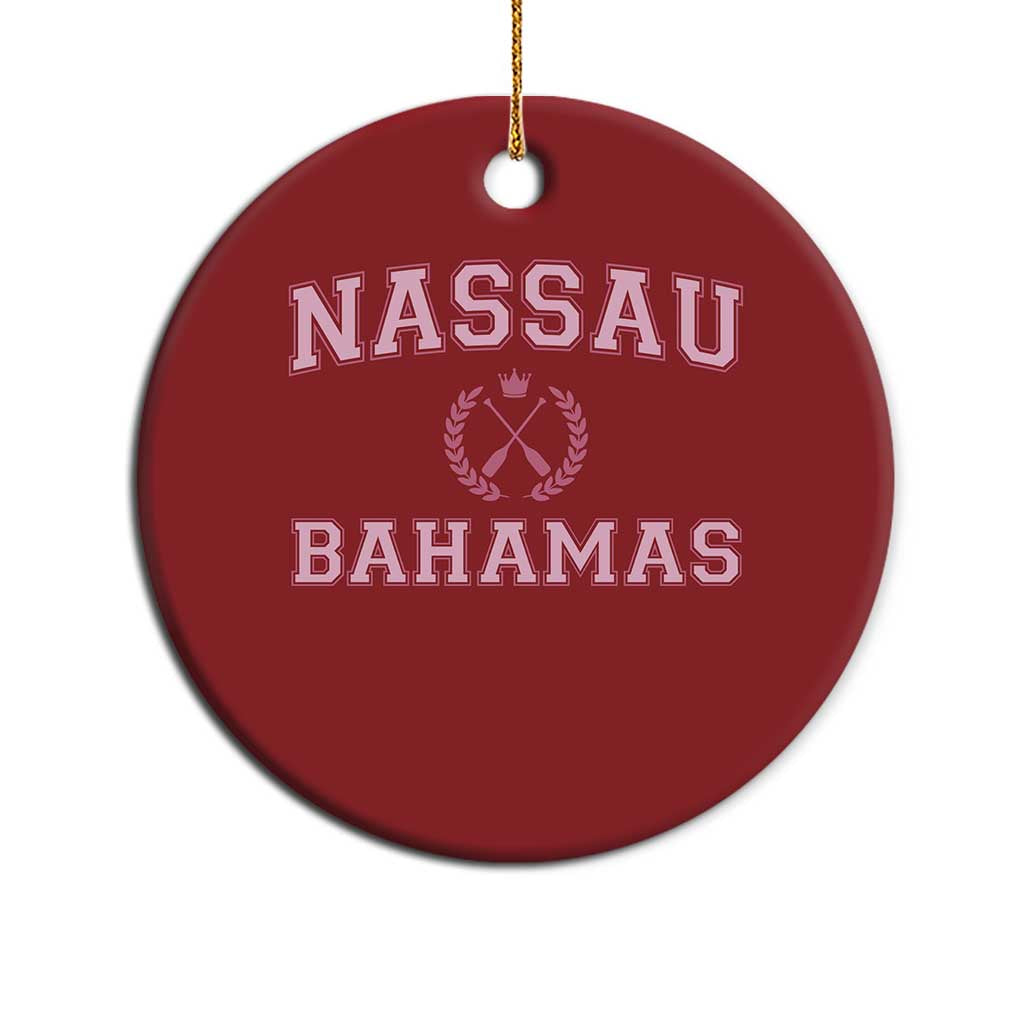 Nassau Souvenir Christmas Ornament Bahamas Rowing Summer Vacation Girls Trip - African Pride