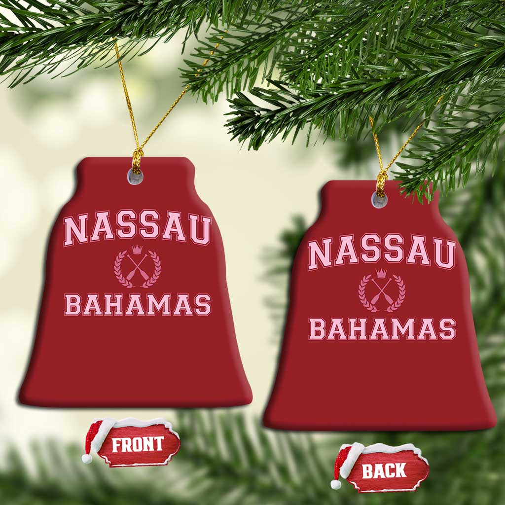Nassau Souvenir Christmas Ornament Bahamas Rowing Summer Vacation Girls Trip - African Pride
