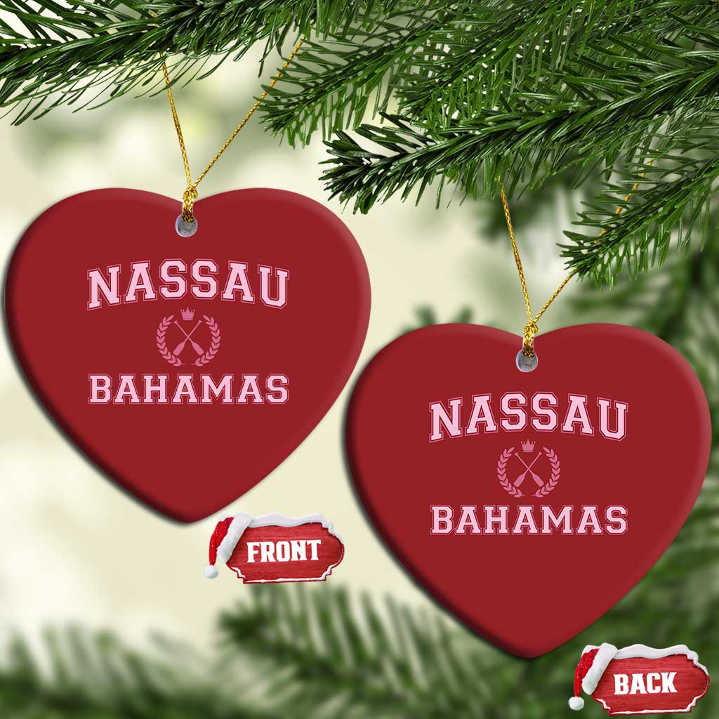 Nassau Souvenir Christmas Ornament Bahamas Rowing Summer Vacation Girls Trip - African Pride