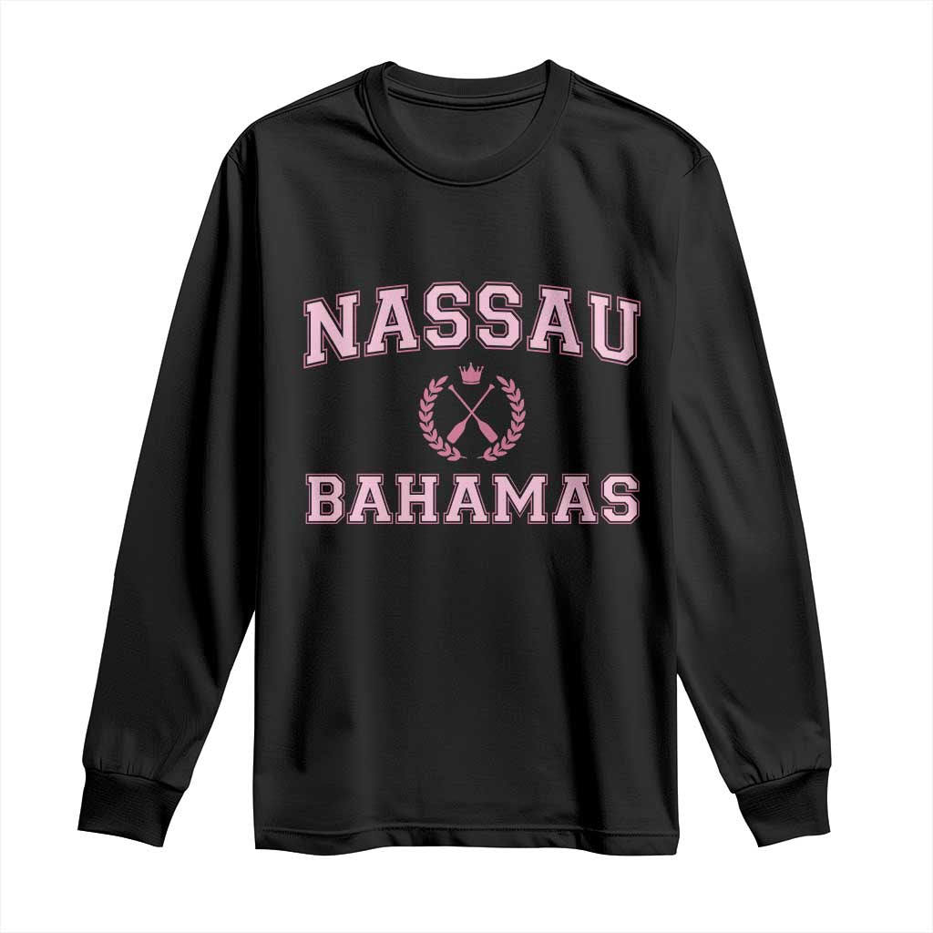 Nassau Souvenir Long Sleeve Shirt Bahamas Rowing Summer Vacation Girls Trip - African Pride