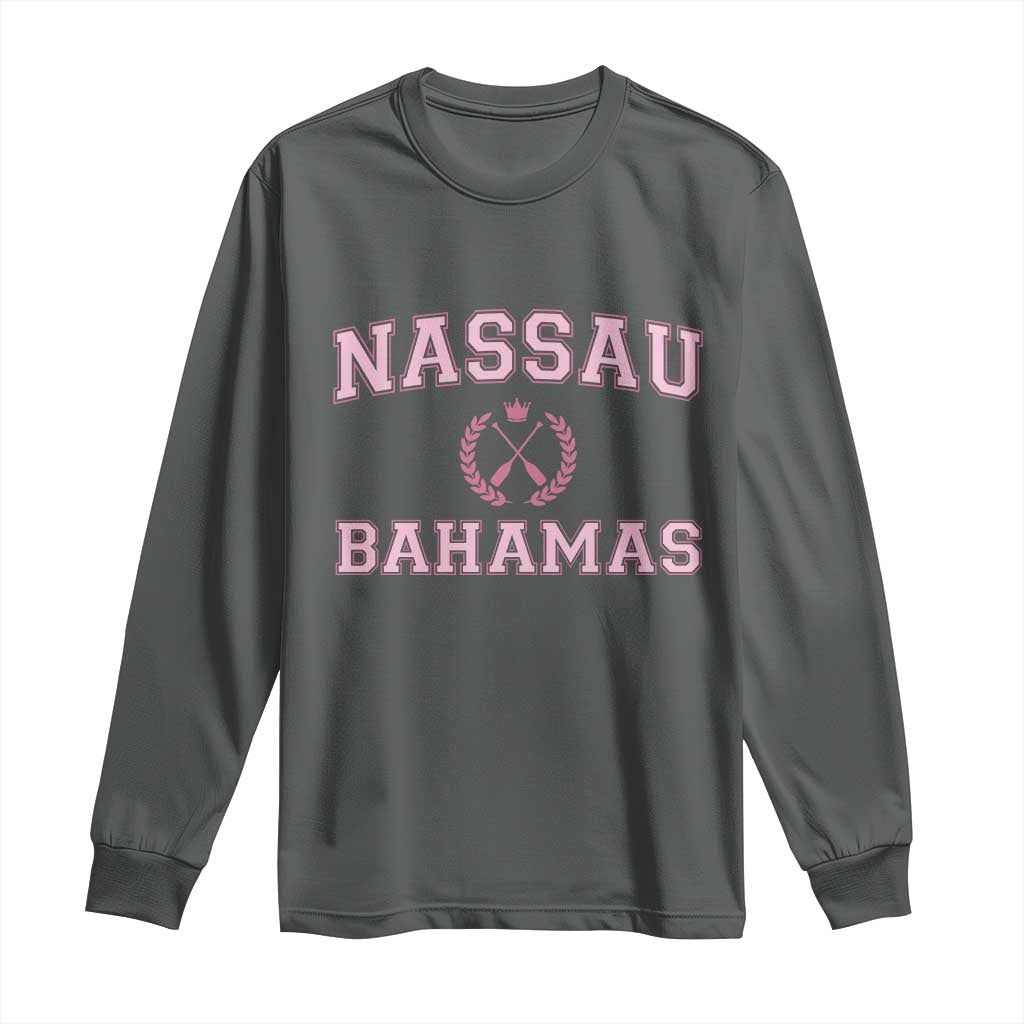 Nassau Souvenir Long Sleeve Shirt Bahamas Rowing Summer Vacation Girls Trip - African Pride