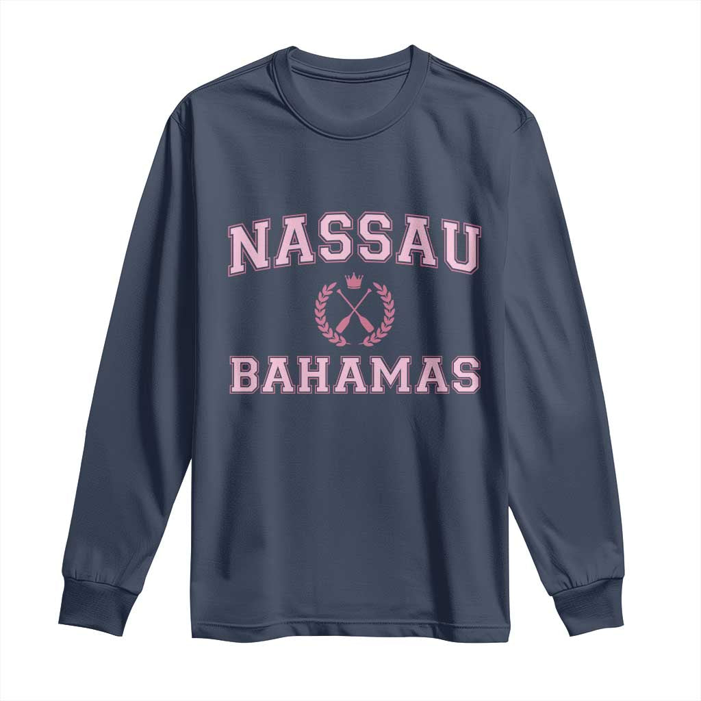 Nassau Souvenir Long Sleeve Shirt Bahamas Rowing Summer Vacation Girls Trip - African Pride