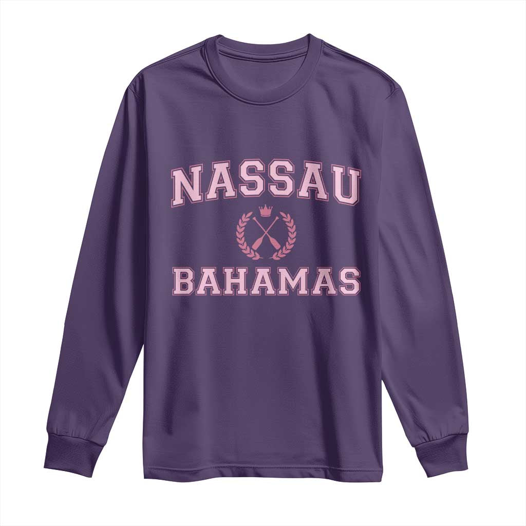Nassau Souvenir Long Sleeve Shirt Bahamas Rowing Summer Vacation Girls Trip - African Pride
