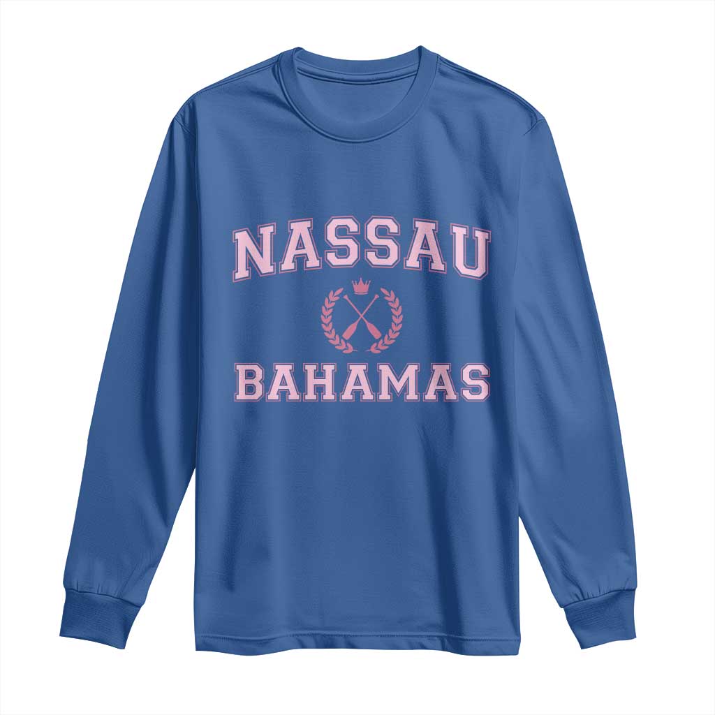 Nassau Souvenir Long Sleeve Shirt Bahamas Rowing Summer Vacation Girls Trip - African Pride