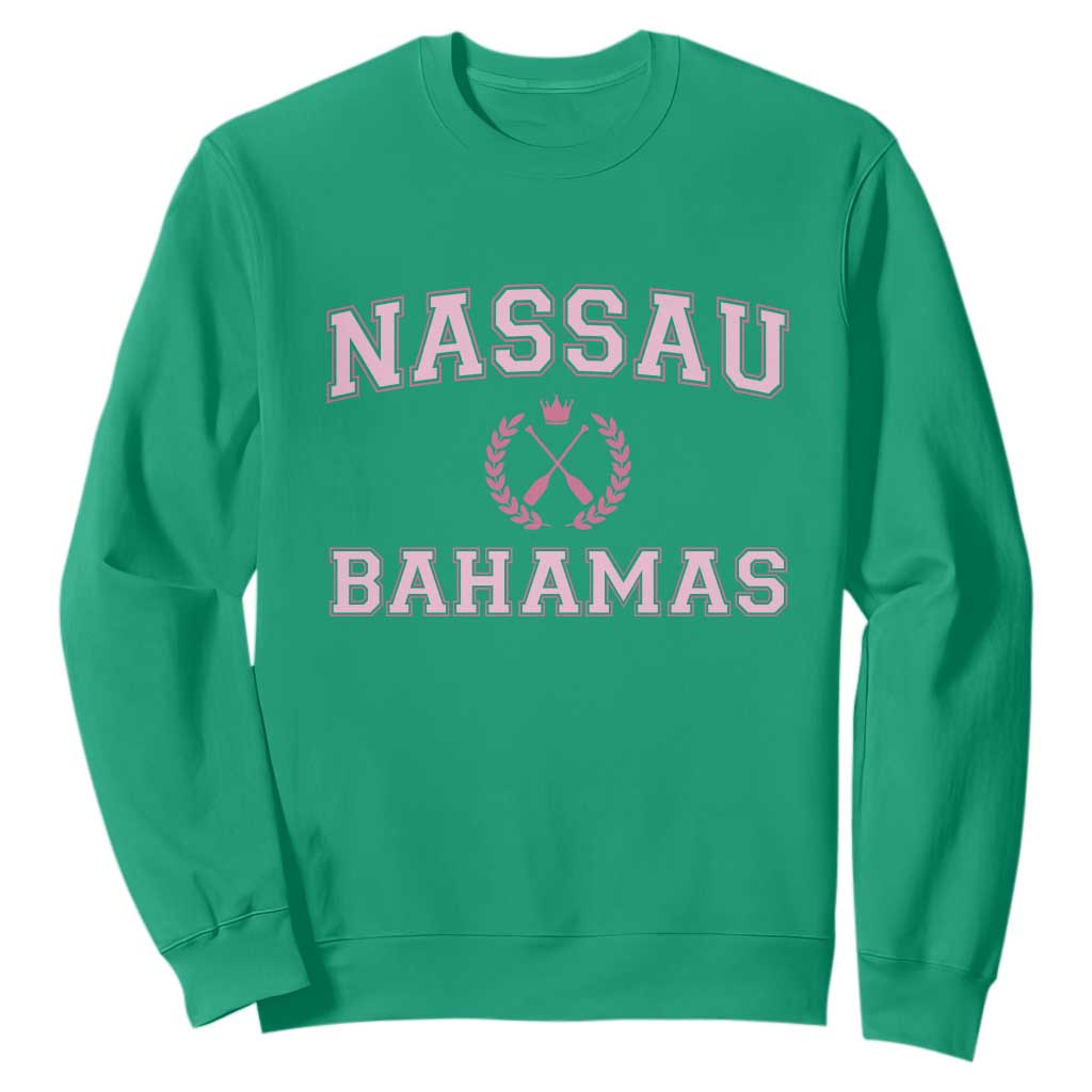 Nassau Souvenir Sweatshirt Bahamas Rowing Summer Vacation Girls Trip - African Pride