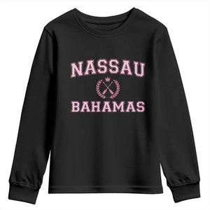 Nassau Souvenir Youth Sweatshirt Bahamas Rowing Summer Vacation Girls Trip - African Pride