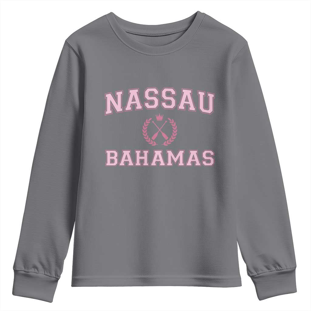 Nassau Souvenir Youth Sweatshirt Bahamas Rowing Summer Vacation Girls Trip - African Pride