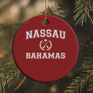 Nassau Souvenir Christmas Ornament Bahamas Rowing Beach Summer Vacation - African Pride