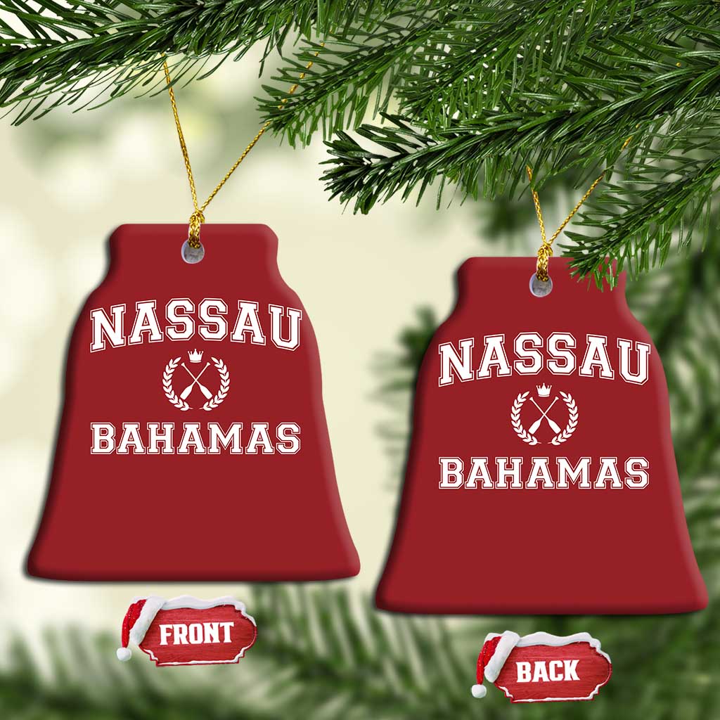 Nassau Souvenir Christmas Ornament Bahamas Rowing Beach Summer Vacation - African Pride