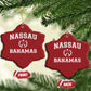 Nassau Souvenir Christmas Ornament Bahamas Rowing Beach Summer Vacation - African Pride