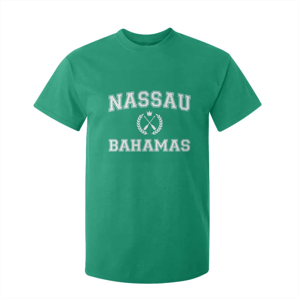 Nassau Souvenir T Shirt For Kid Bahamas Rowing Beach Summer Vacation - African Pride